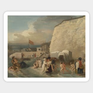 The Bathing Place at Ramsgate by Benjamin West Sticker